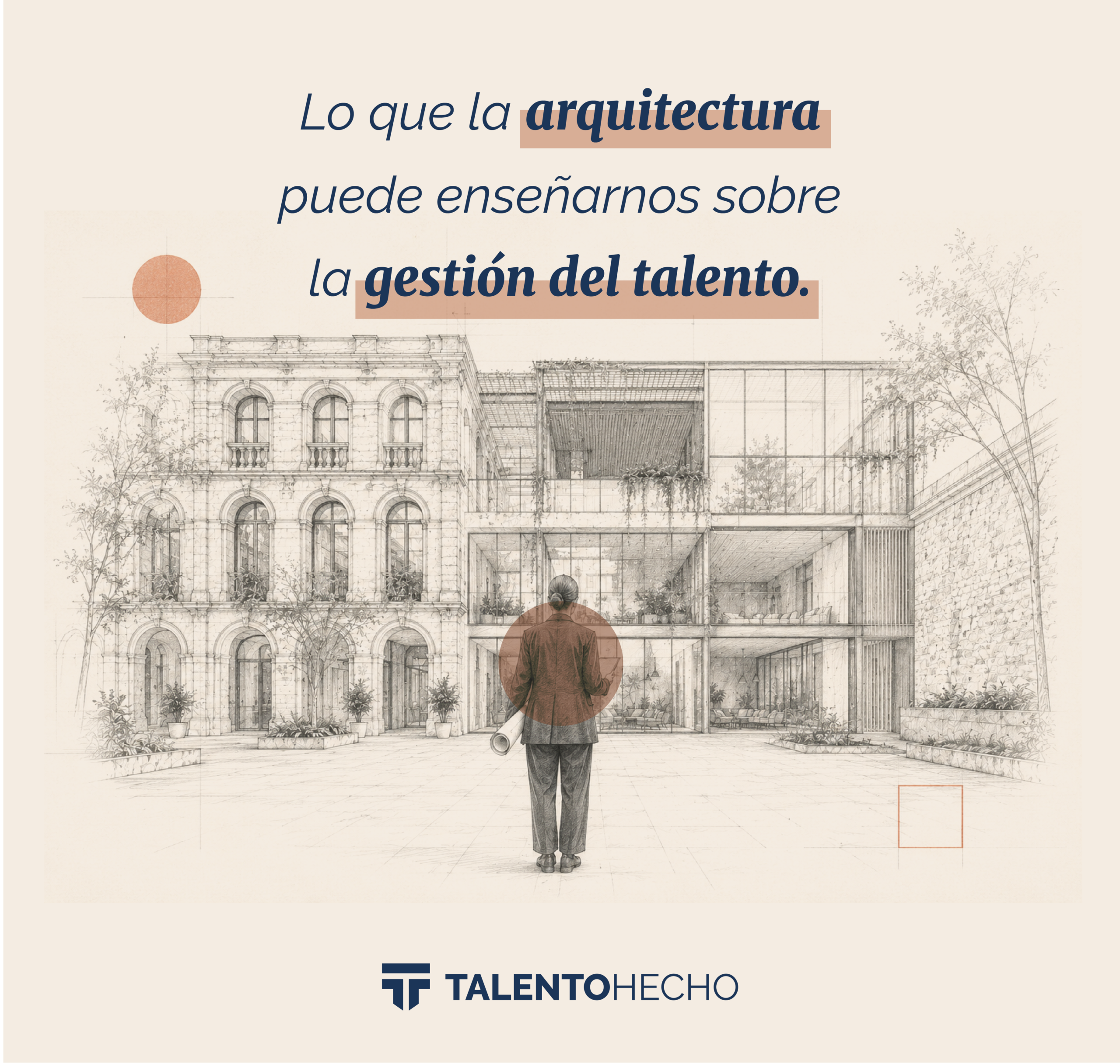 Arquitecto enfrente de un edificio